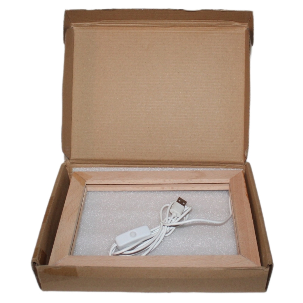 LED Lights Wooden Photo Frame - Picture 2 of 15